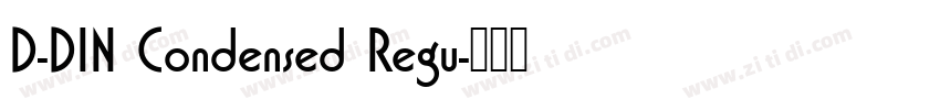 D-DIN Condensed Regu字体转换